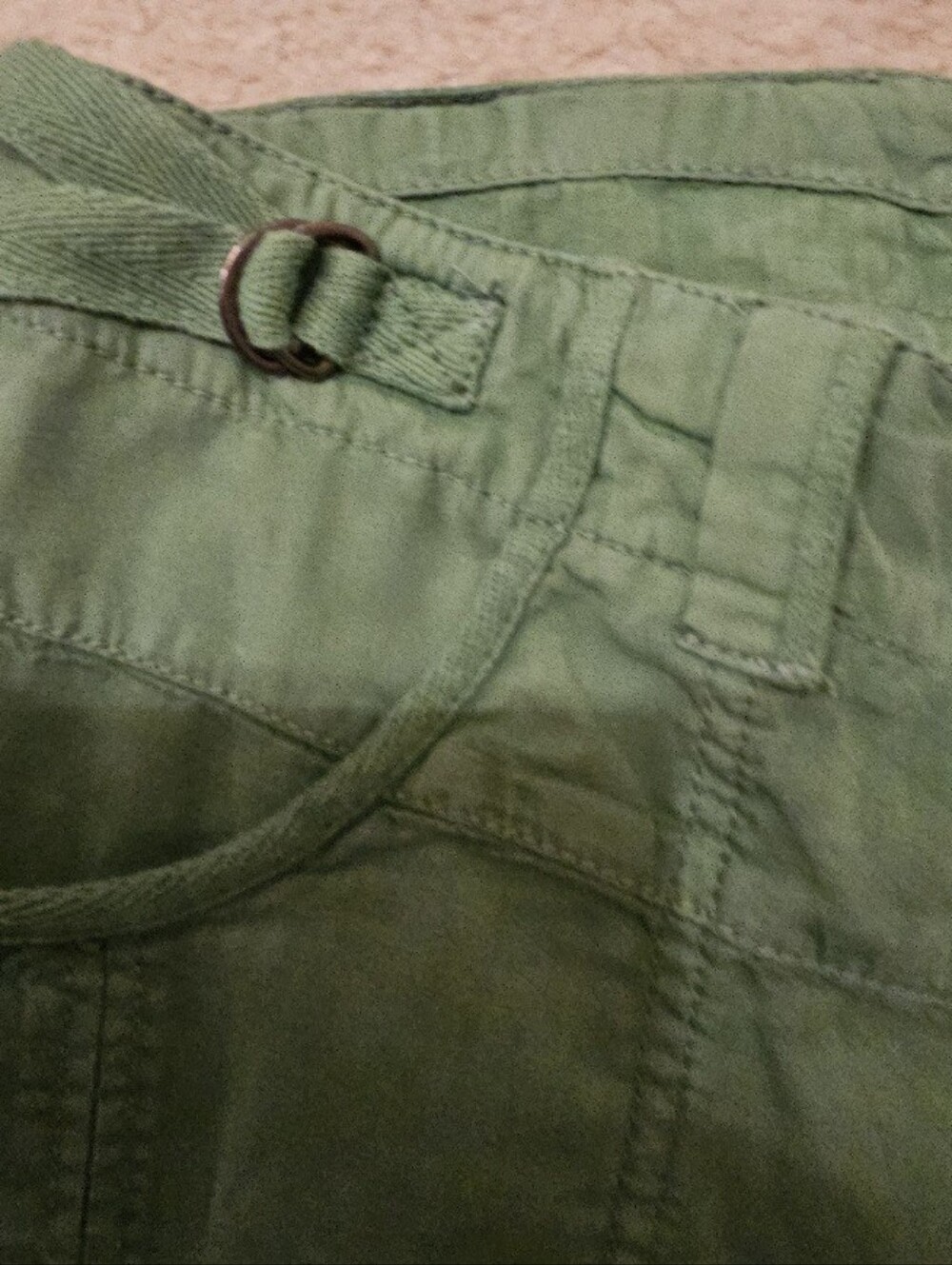 Free People Light Green Cargo Capri Pants - Picture 8 of 8